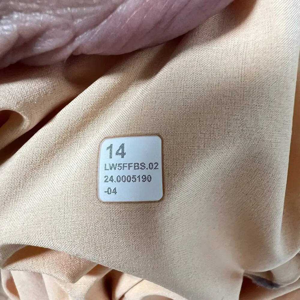 Lululemon Swift Mid-Rise Wide-Leg Pant Women's 14 Peach Bellini Athleisure EUC